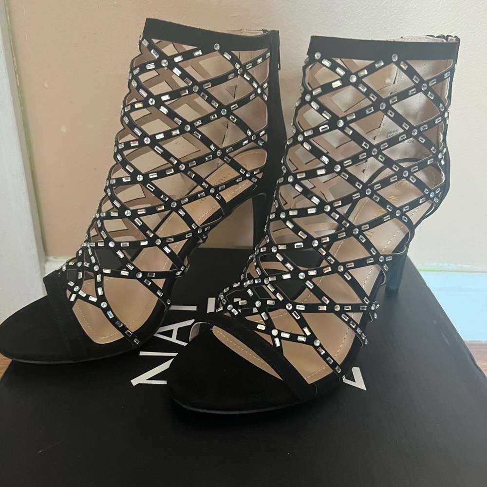 Stilettos high heels size 8.5 black - Picture 4 of 7